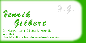 henrik gilbert business card